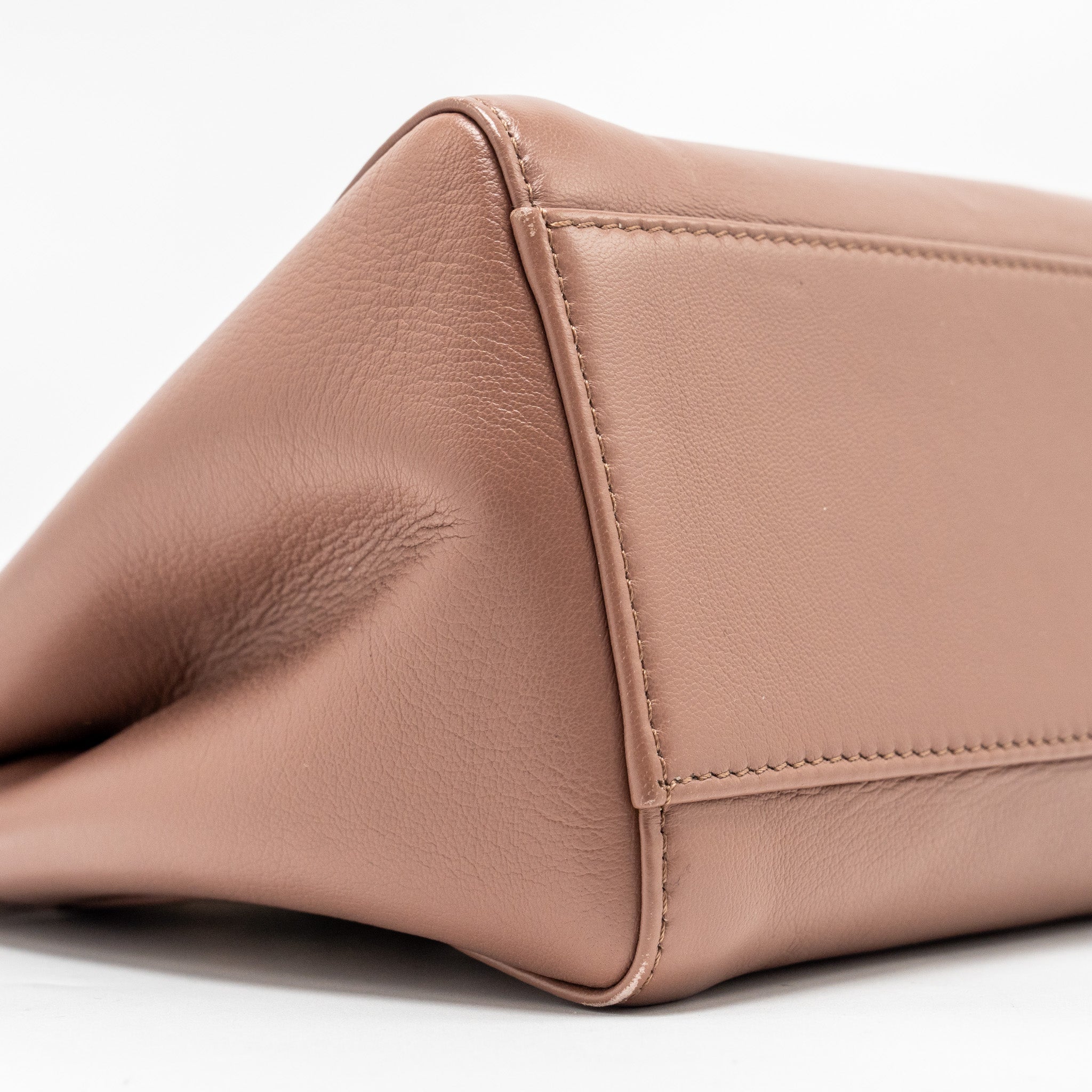FENDI MINI PEEKABOO BAG LAMBSKIN DARK PINK SHW