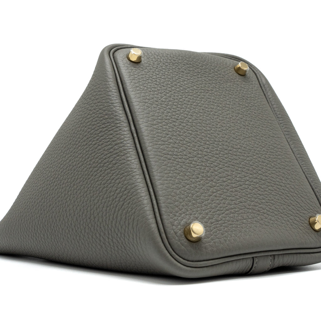 HERMES PICOTIN 18 LOCK BAG CLEMENCE 0L GRIS MEYER GHW
