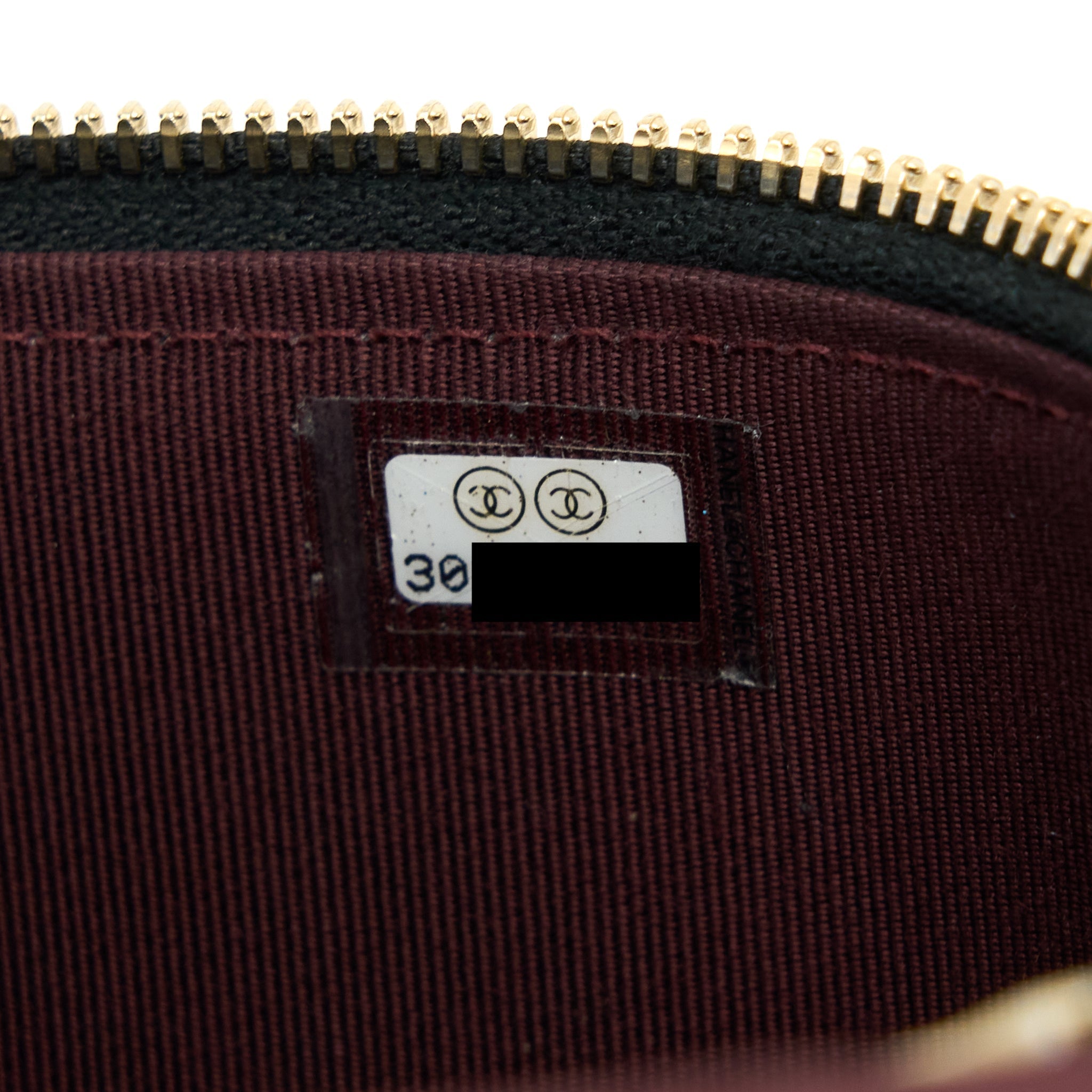 CHANEL LONG VANITY WITH CHAIN LAMBSKIN BLACK LGHW