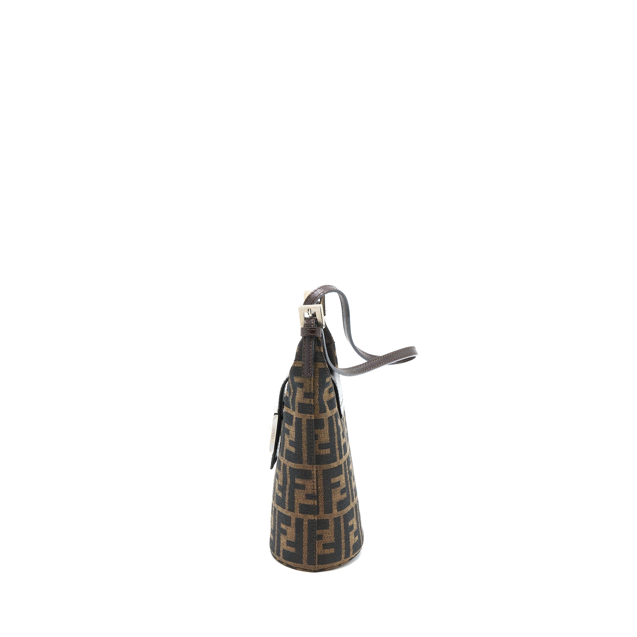 FENDI VINTAGE MINI BAG CANVAS/LEATHER FF JACQUARD SHW
