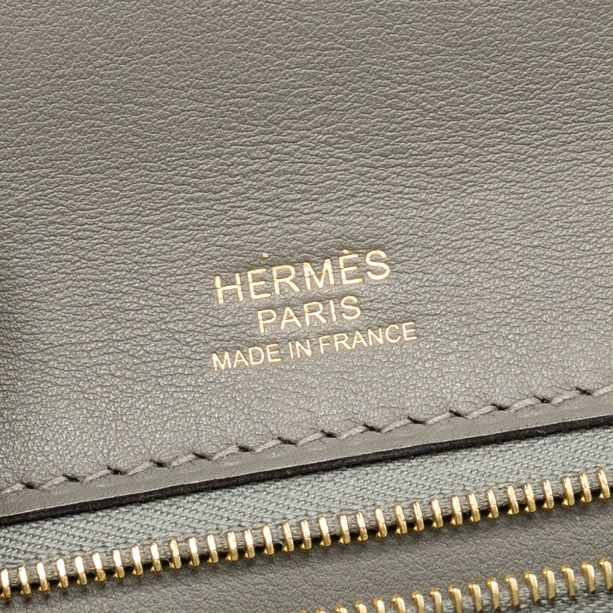 HERMES 2424 24/24-29 BAG TOGO/SWIFT GRIS MEYER GHW