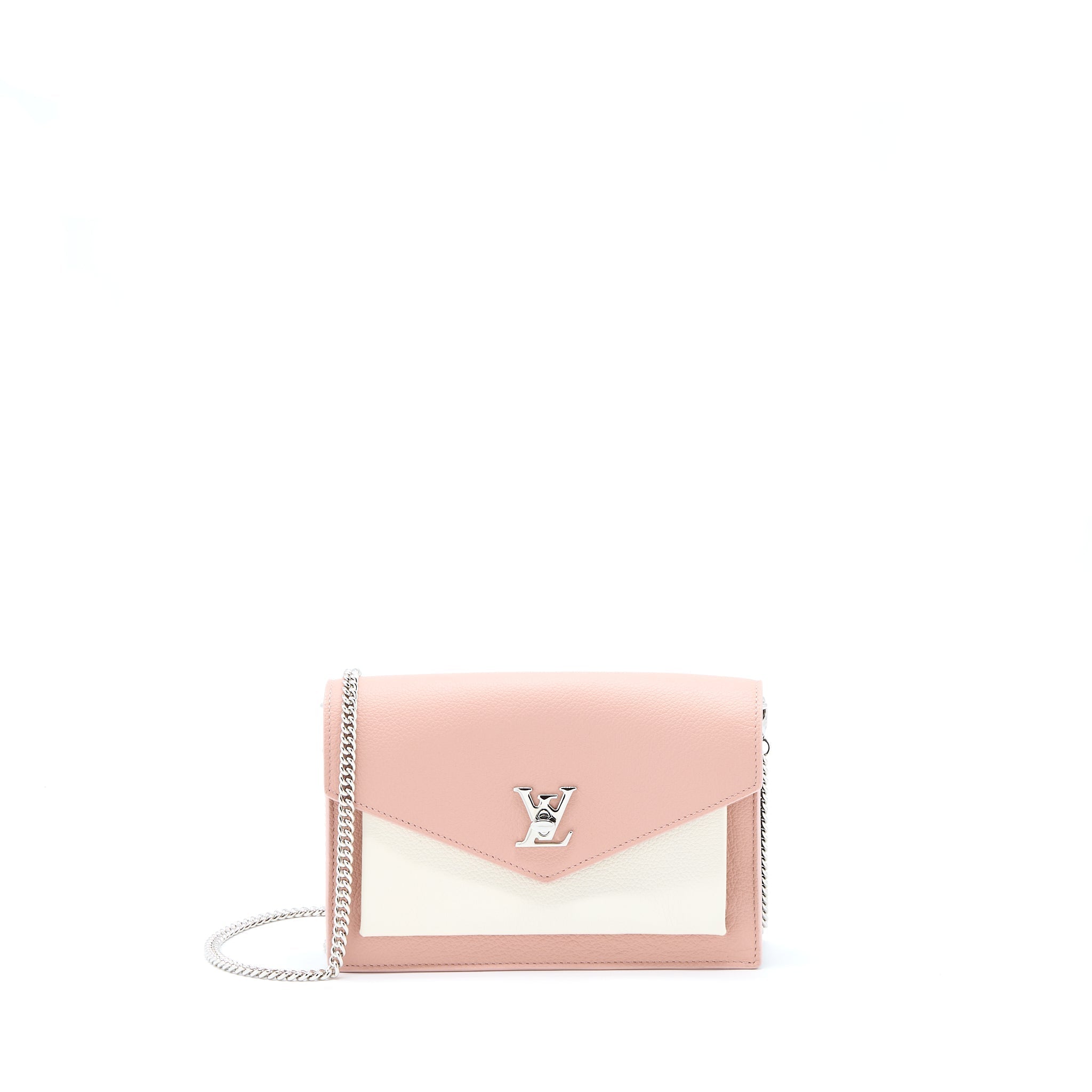 LOUIS VUITTON MYLOCKME CHAIN POCHETTE CALFSKIN PINK SHW