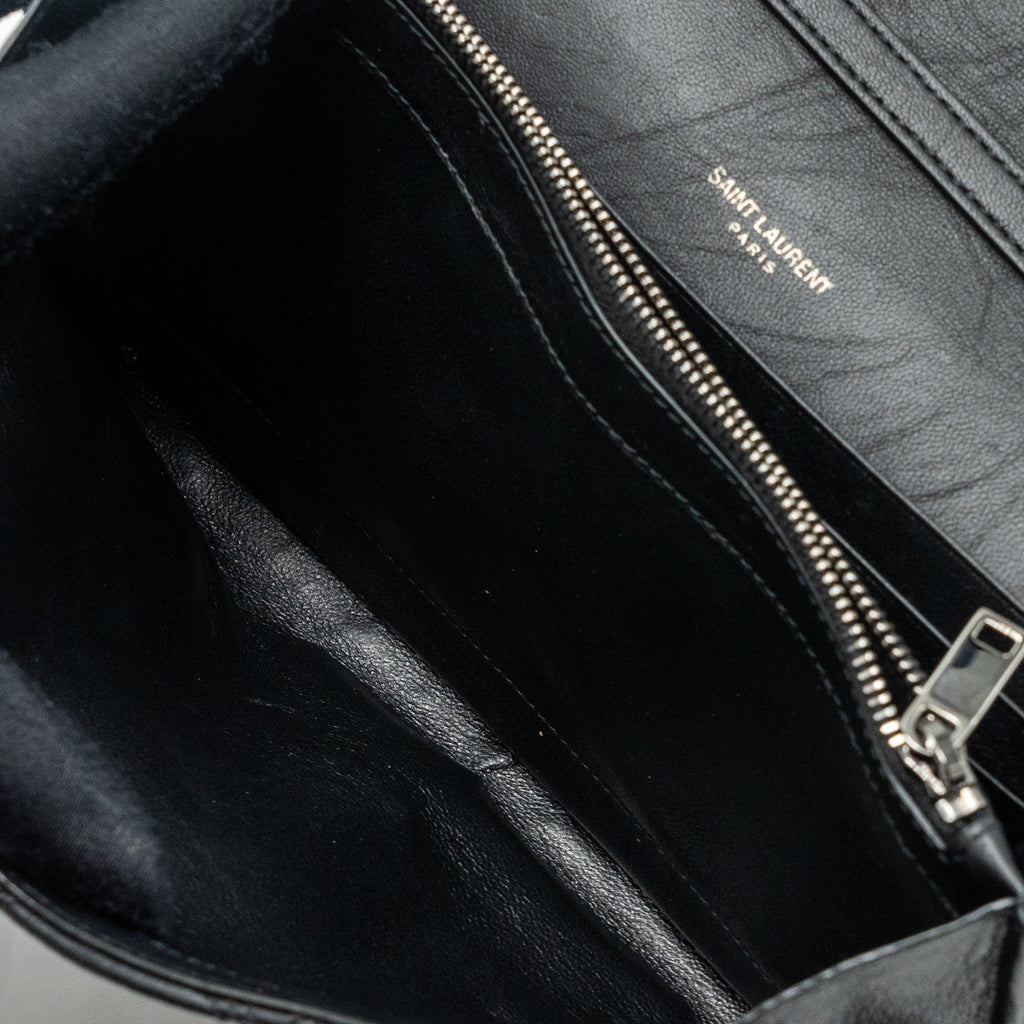 SAINT LAURENT/YSL BECKY CHAIN BAG QUILTED LAMBSKIN BLACK SHW
