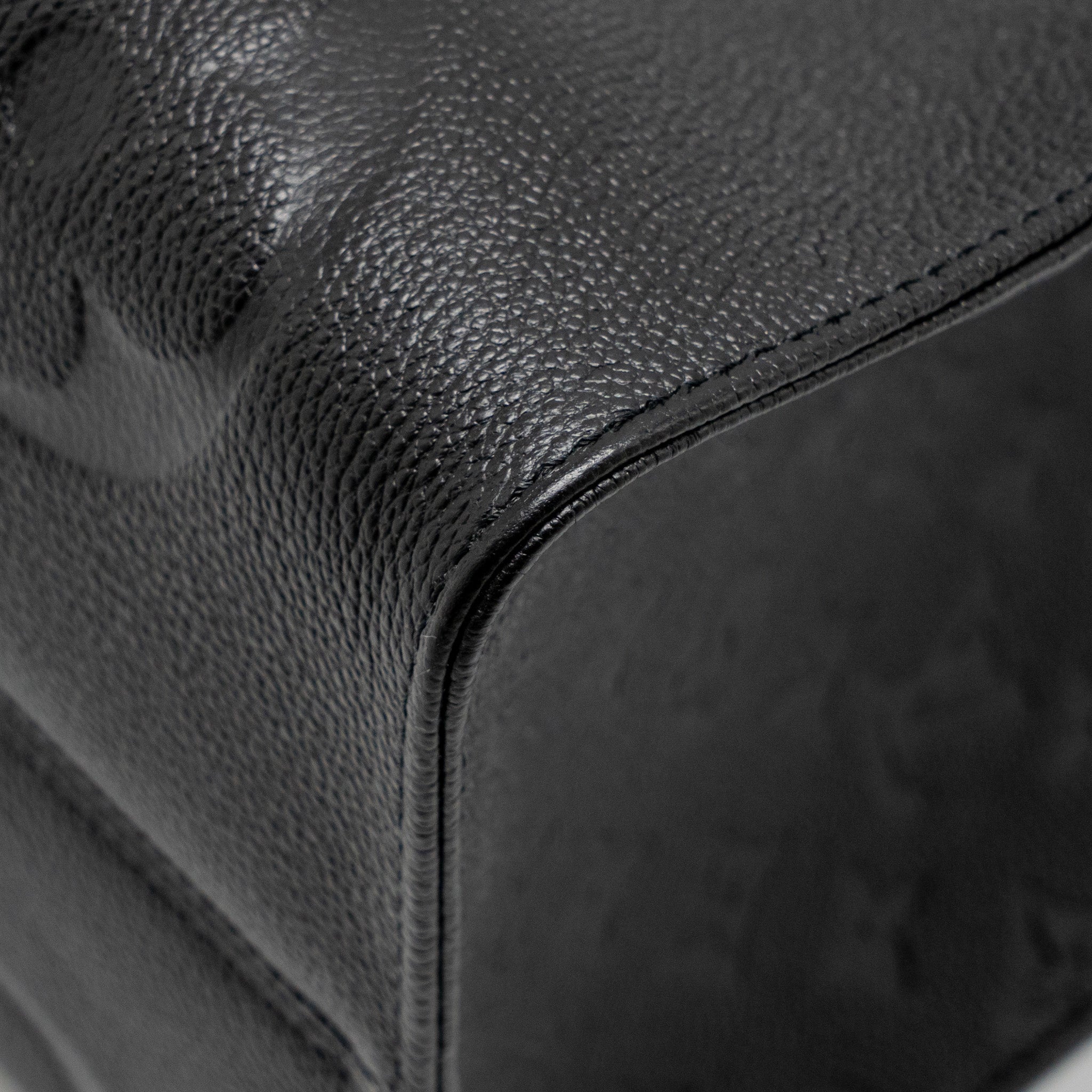 LOUIS VUITTON ONTHEGO GM MONOGRAM EMPREINTE LEATHER BLACK GHW