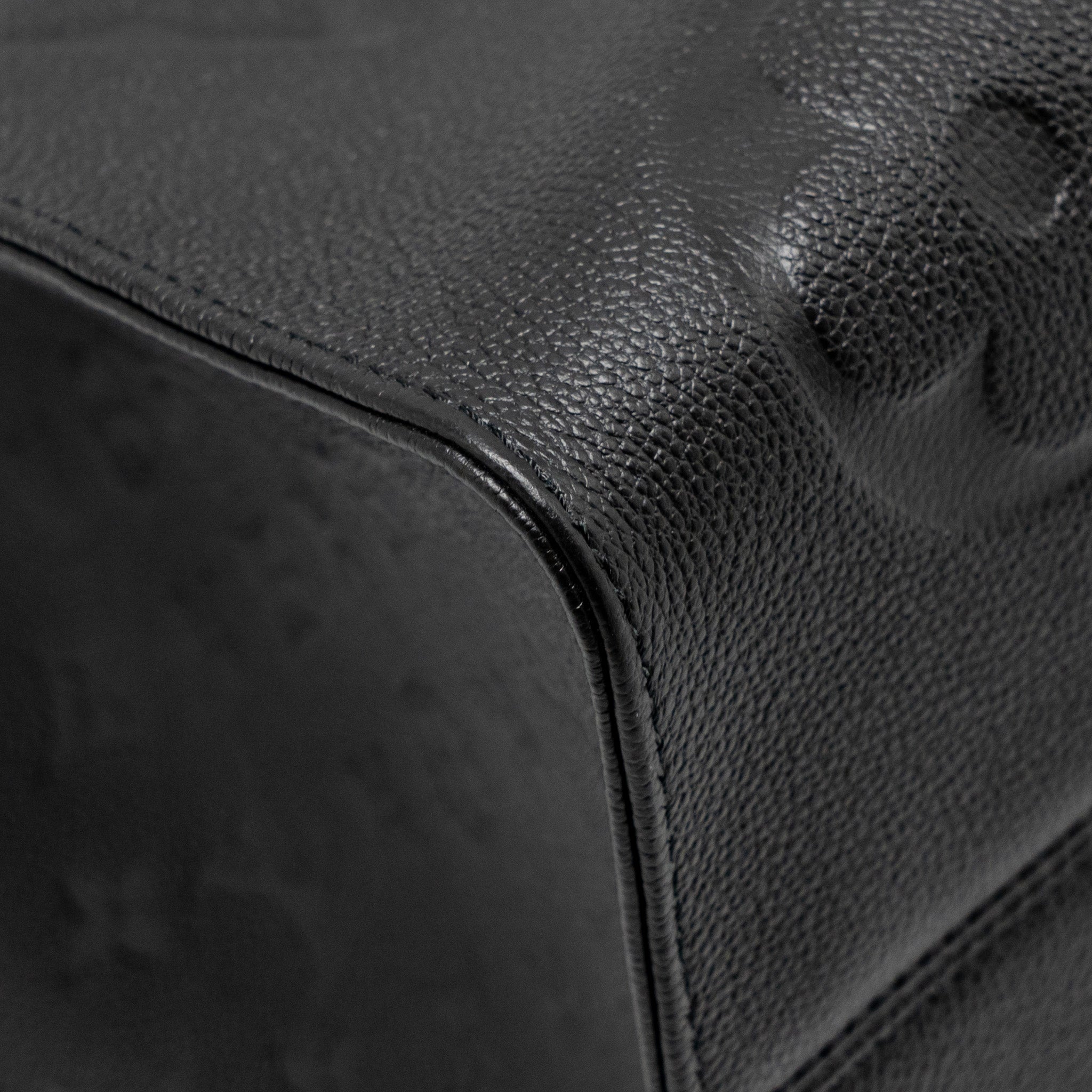 LOUIS VUITTON ONTHEGO GM MONOGRAM EMPREINTE LEATHER BLACK GHW