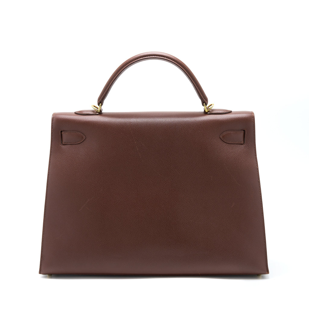 HERMES KELLY 40 EPSOM CHOCOLATE GHW