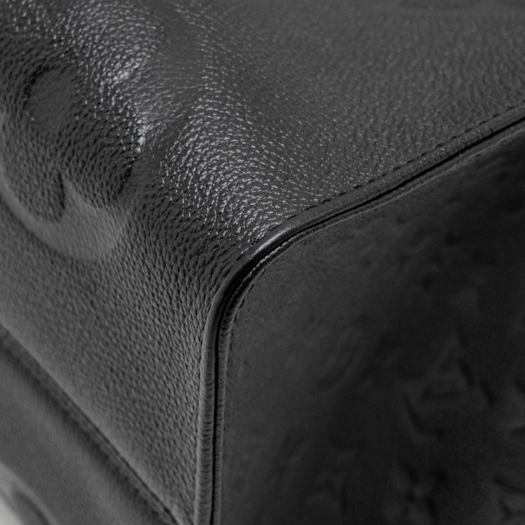 LOUIS VUITTON ONTHEGO GM MONOGRAM EMPREINTE LEATHER BLACK GHW