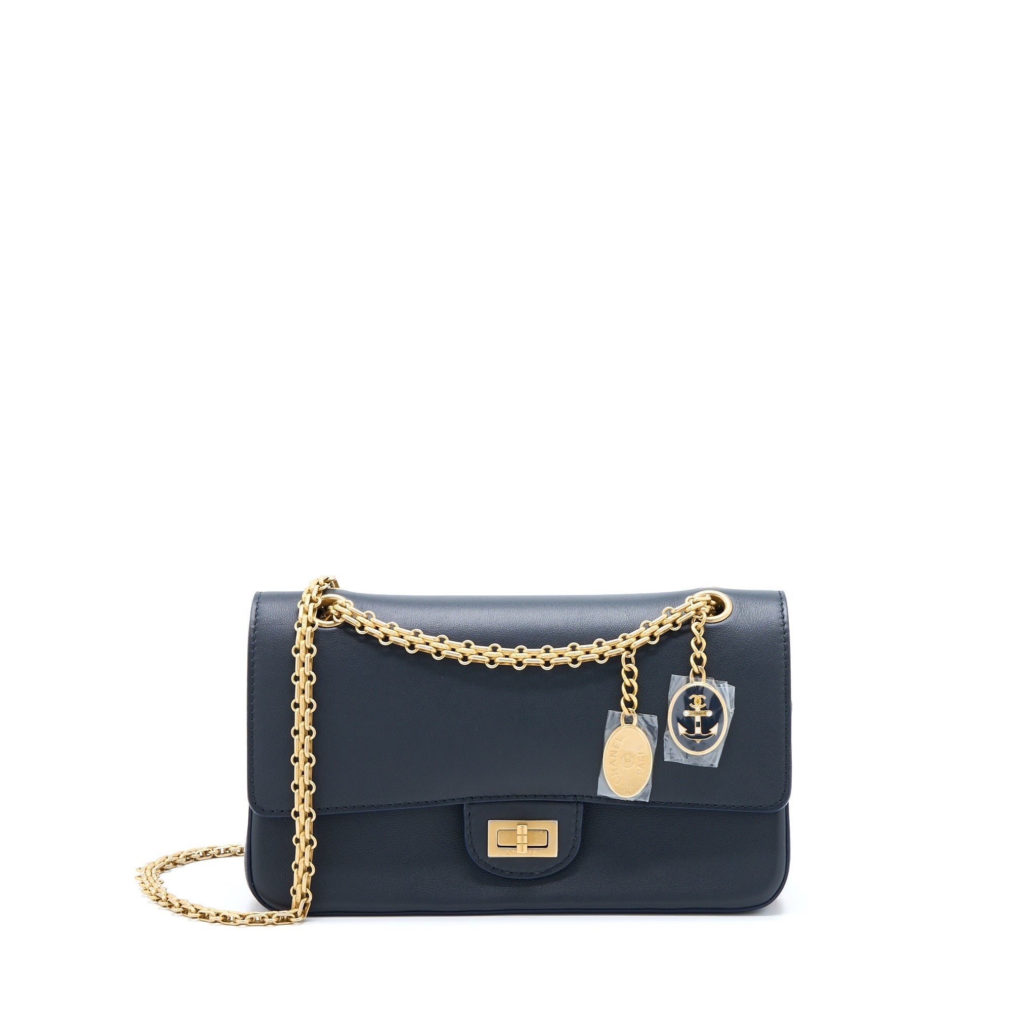 CHANEL REISSUE 2.55 226 BAG LIMITED EDITION BLACK BRUSHED GHW