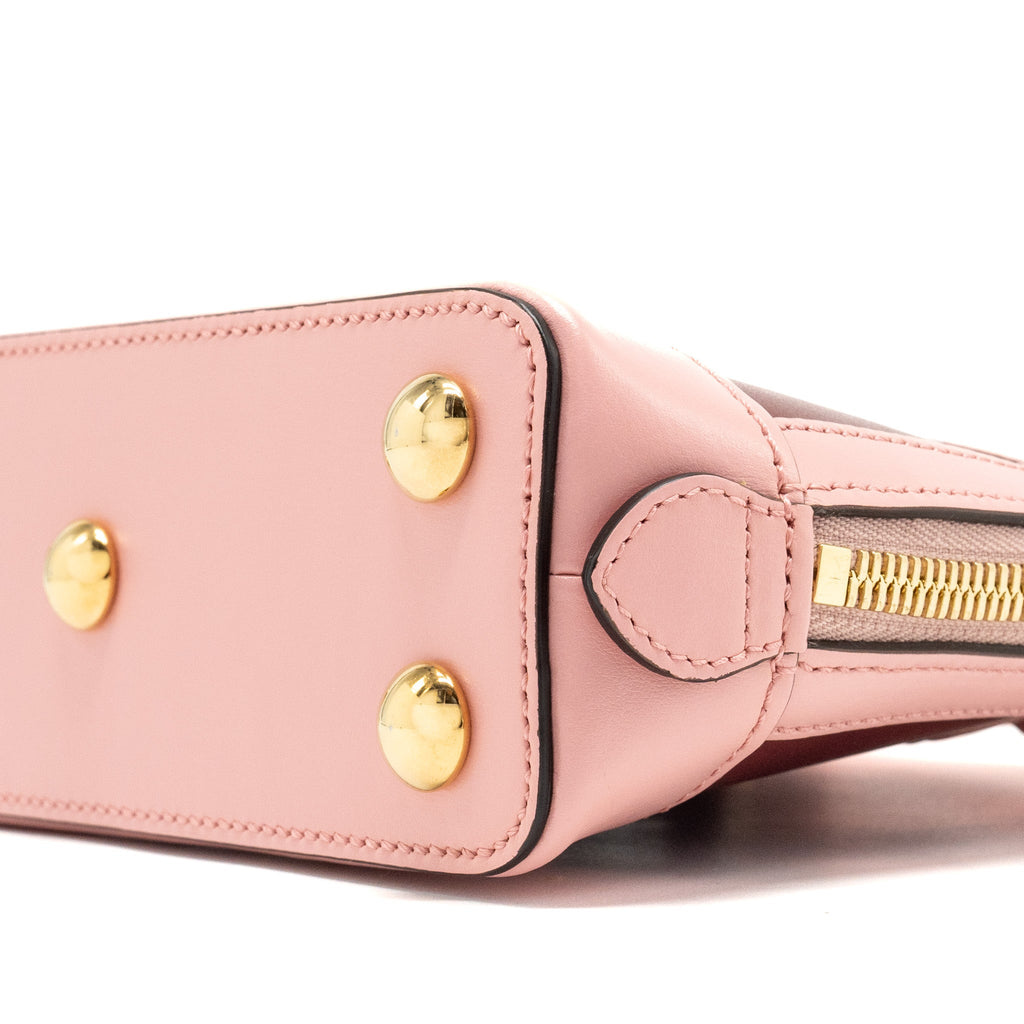 GUCCI HORSEBIT 1955 MINI TOP HANDLE BAG CALFSKIN MULTICOLOUR PINK GHW