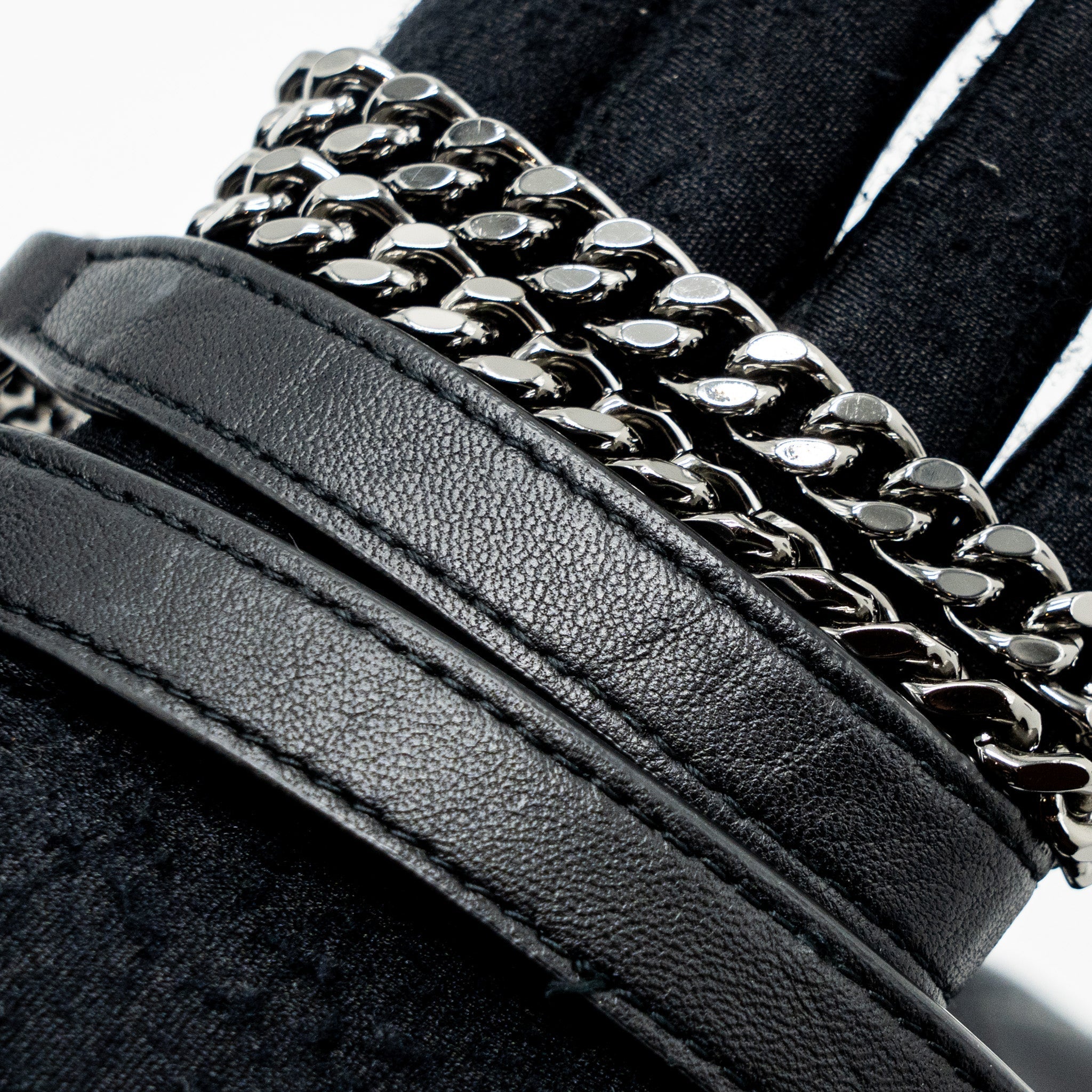 SAINT LAURENT/YSL BECKY CHAIN BAG QUILTED LAMBSKIN BLACK SHW
