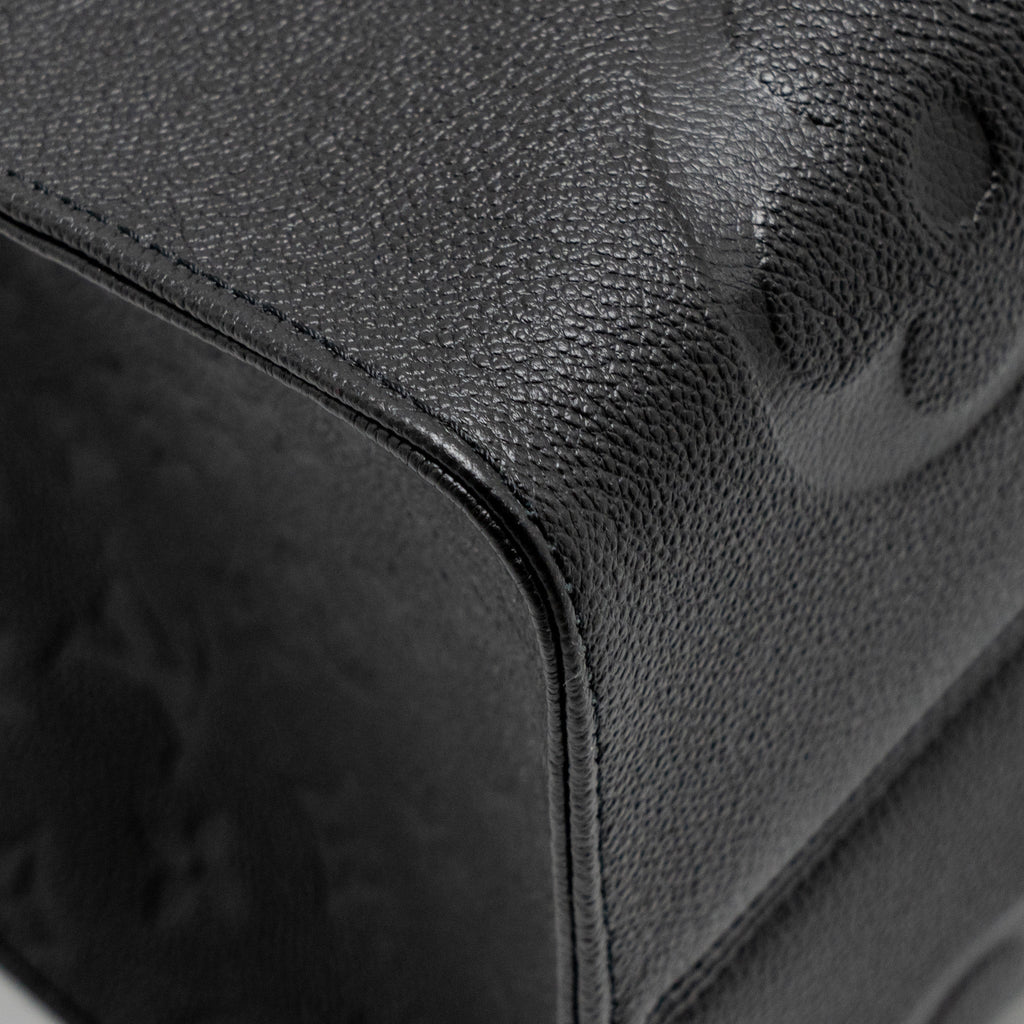 LOUIS VUITTON ONTHEGO GM MONOGRAM EMPREINTE LEATHER BLACK GHW