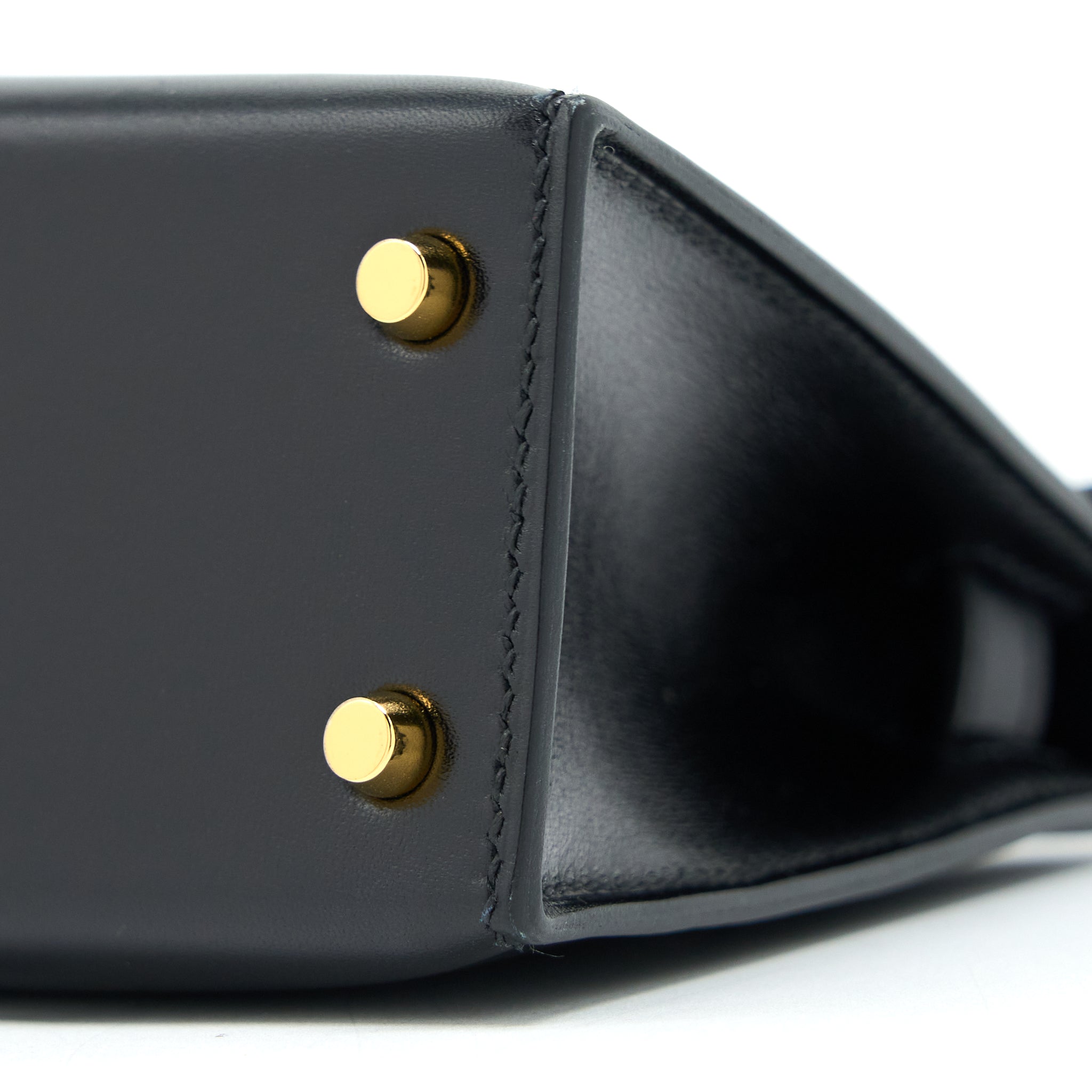 HERMES MINI KELLY II BOX BLACK GHW