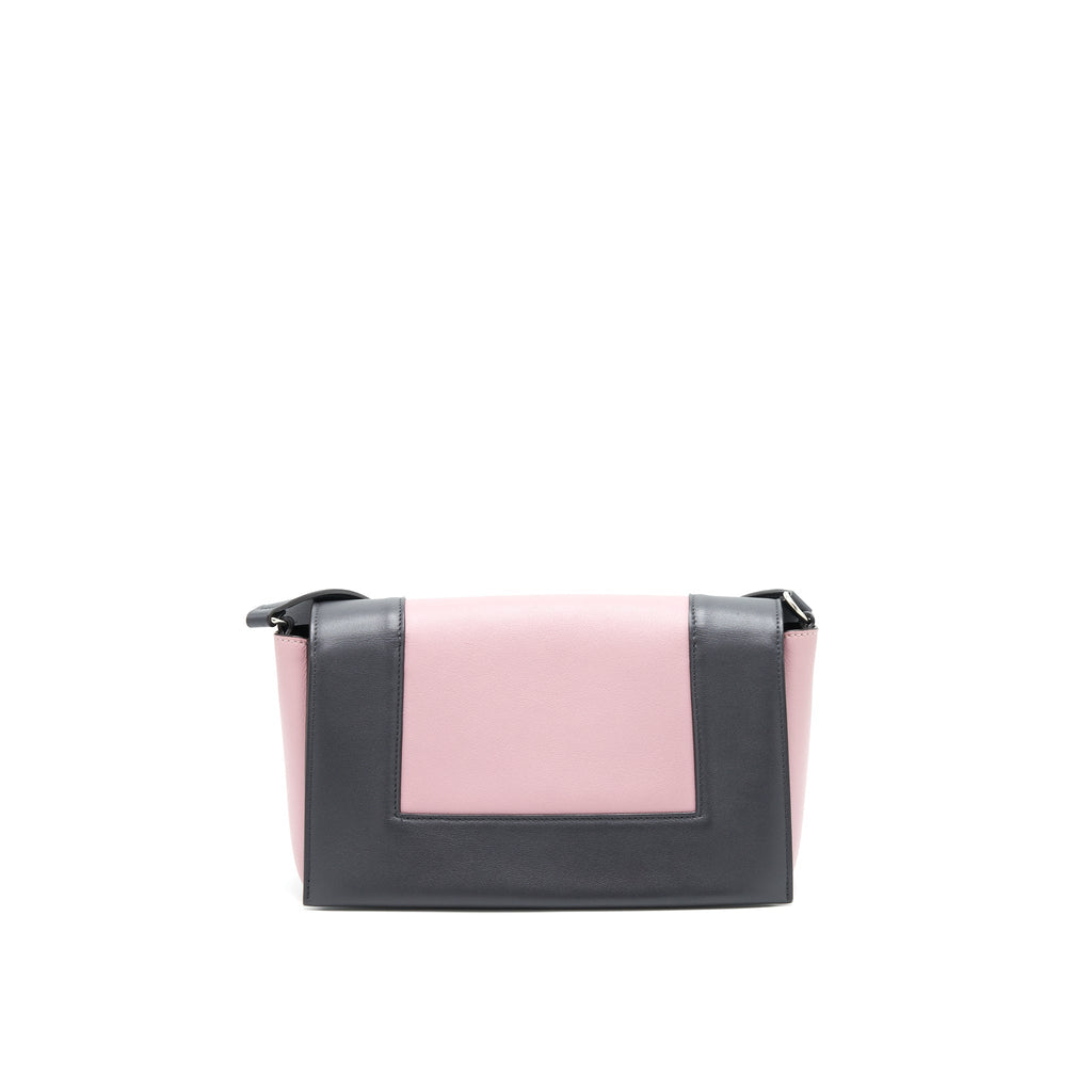 CELINE FRAME SHOULDER BAG LIGHT PURPLE/ DARK GREY