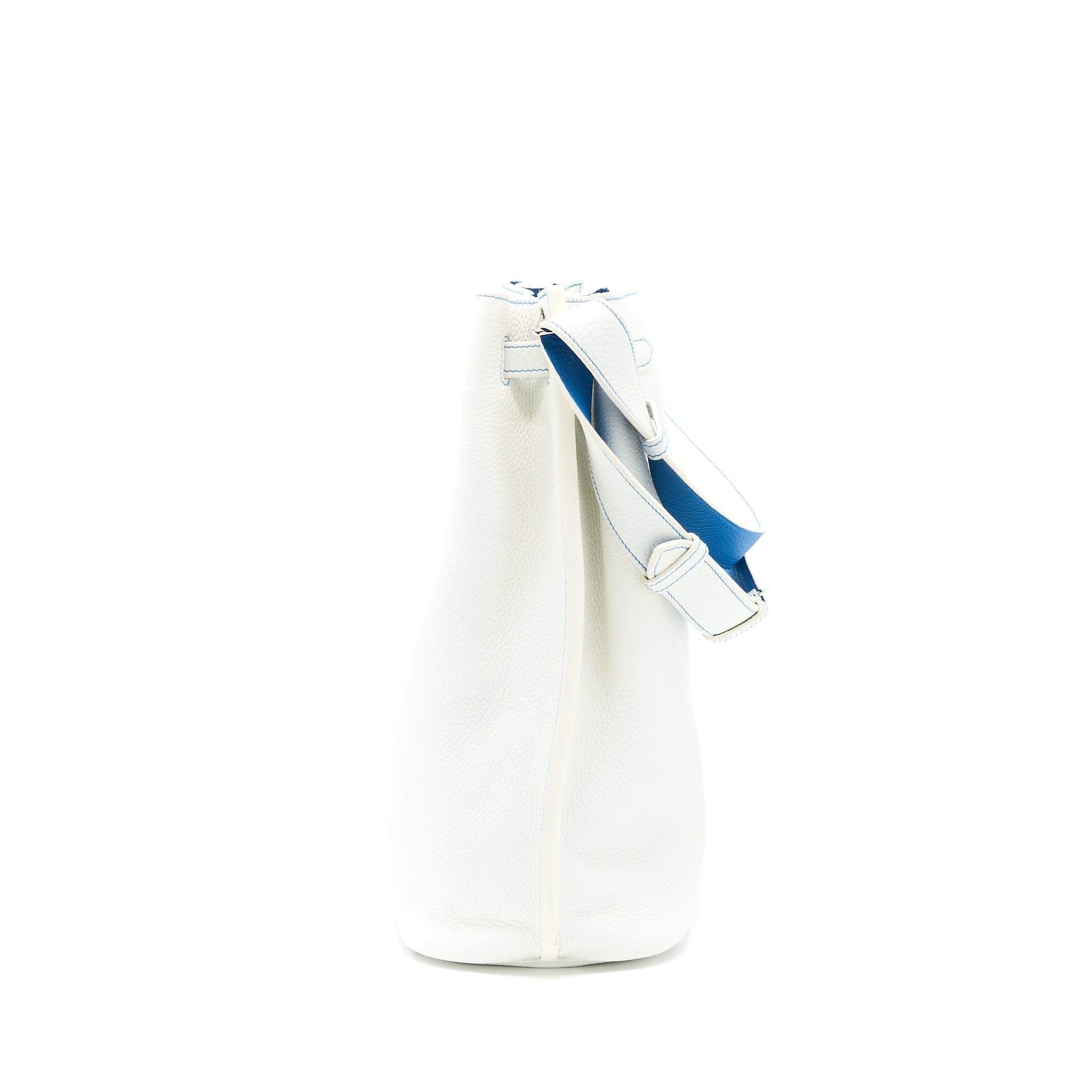 HERMES SO KELLY 26 BLANC/BLUE SHW