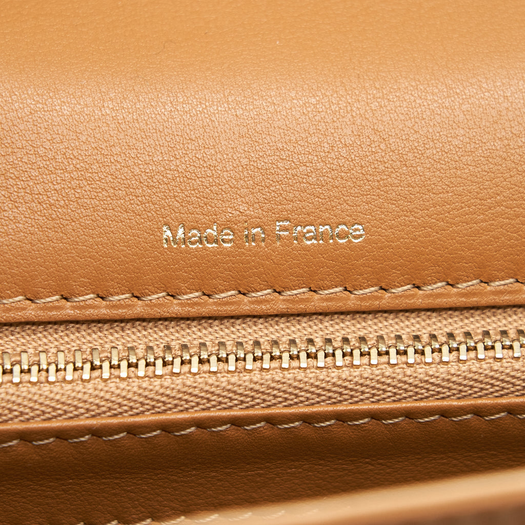 DELVAUX TEMPETE TOTE BAG CARAMEL WITH LGHW