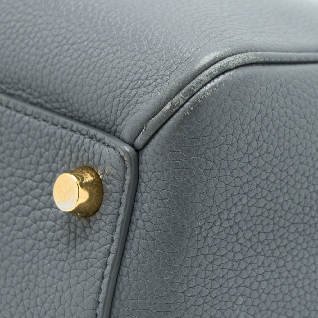 CELINE 16 BAG GRAINED CALFSKIN GREY GHW