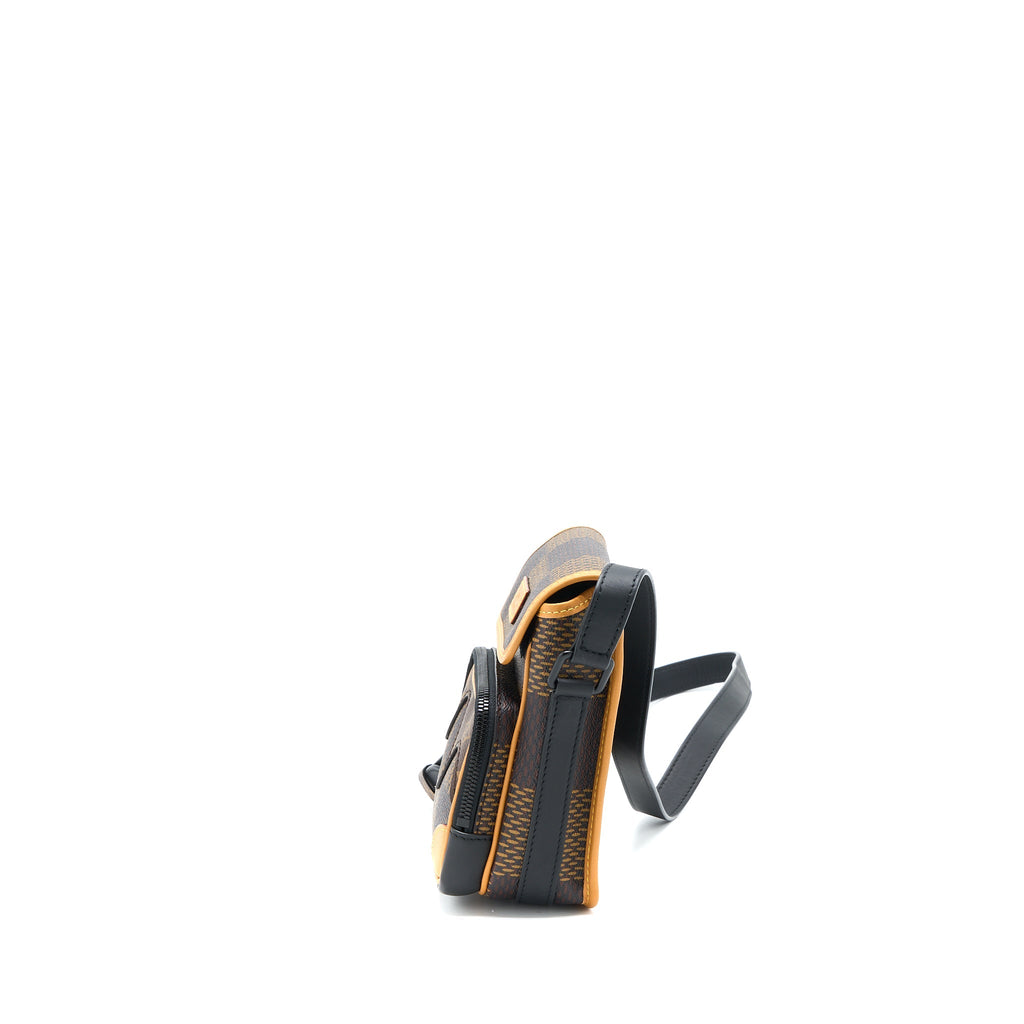 LOUIS VUITTON X NIGO AMAZON SLING BAG MONOGRAM CANVAS BLACK HARDWARE