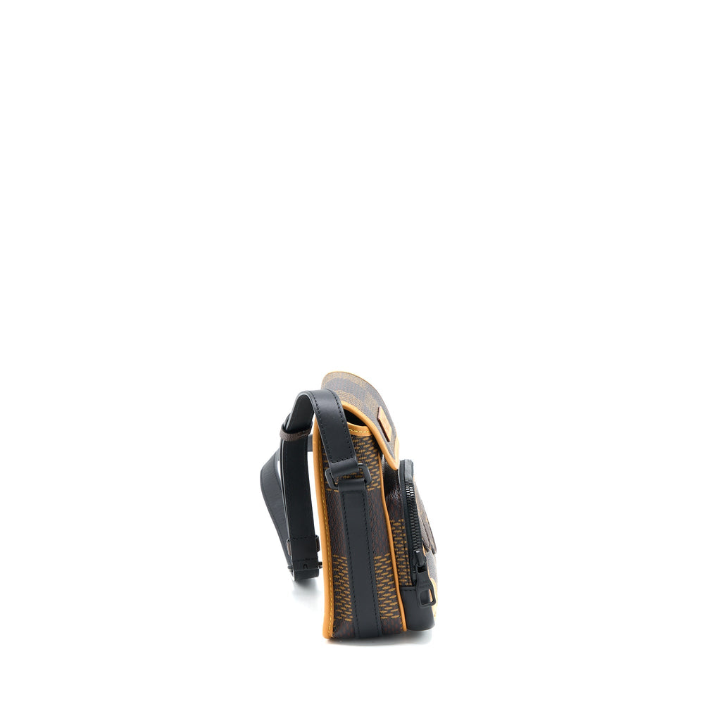 LOUIS VUITTON X NIGO AMAZON SLING BAG MONOGRAM CANVAS BLACK HARDWARE