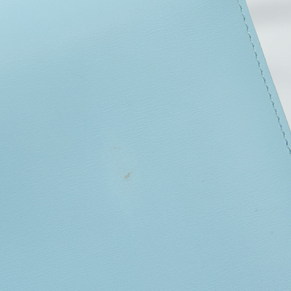 CELINE MEDIUM CLASSIC BOX BAG CALFSKIN LIGHT BLUE SHW