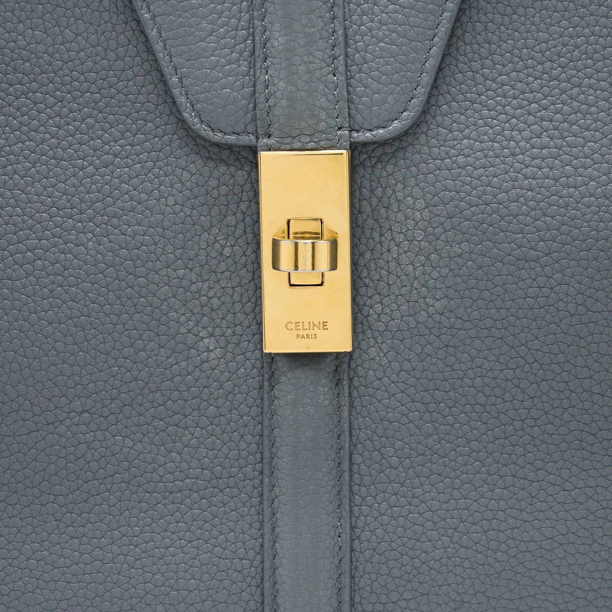 CELINE 16 BAG GRAINED CALFSKIN GREY GHW
