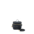 DIOR MICRO LADY DIOR VANITY CASE LAMBSKIN BLACK LGHW