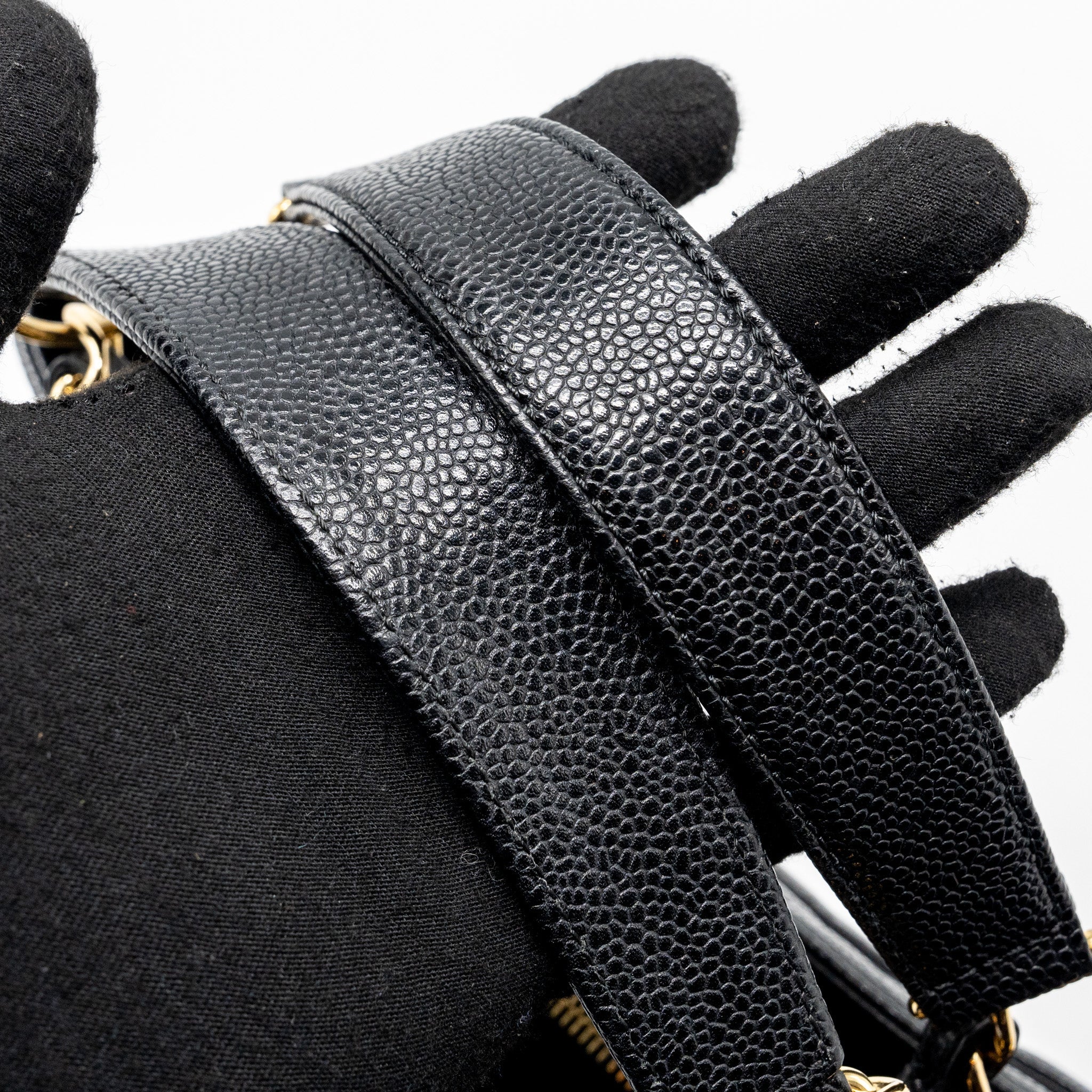 CHANEL GRAND SHOPPING TOTE BAG CAVIAR BLACK GHW