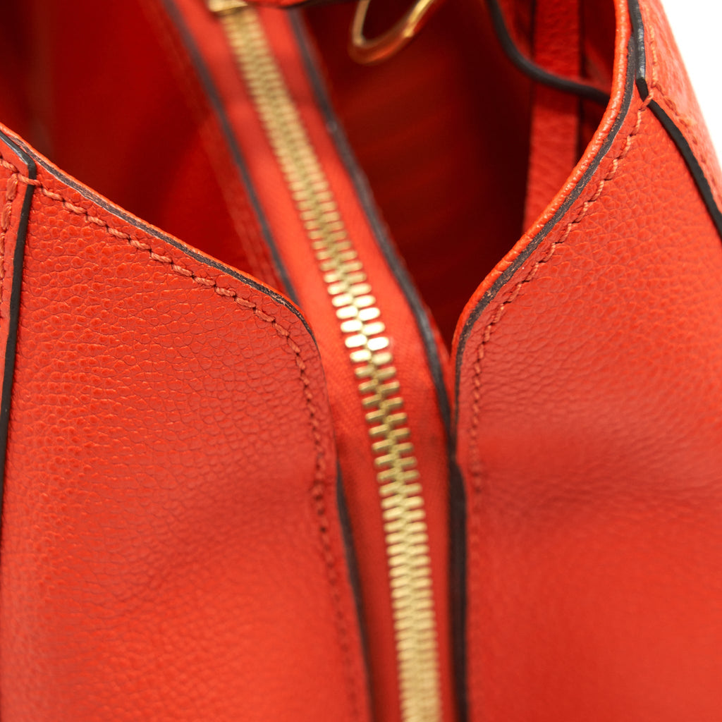 LOUIS VUITTON MONTAIGNE MM ORANGE MONOGRAM EMPREINTE YEAR 2015