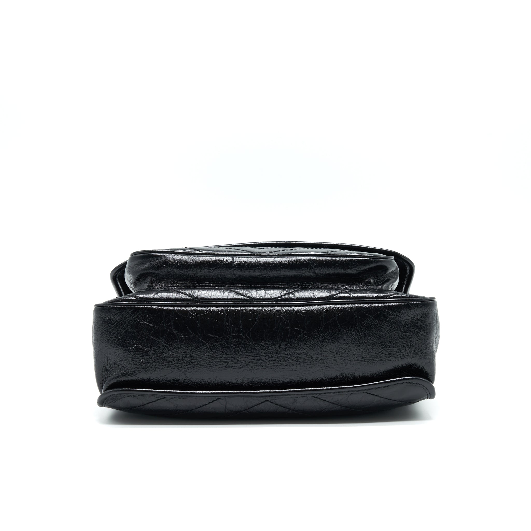 SAINT LAURENT NIKI LARGE BAG IN BLACK AND BLACK HARDWARE