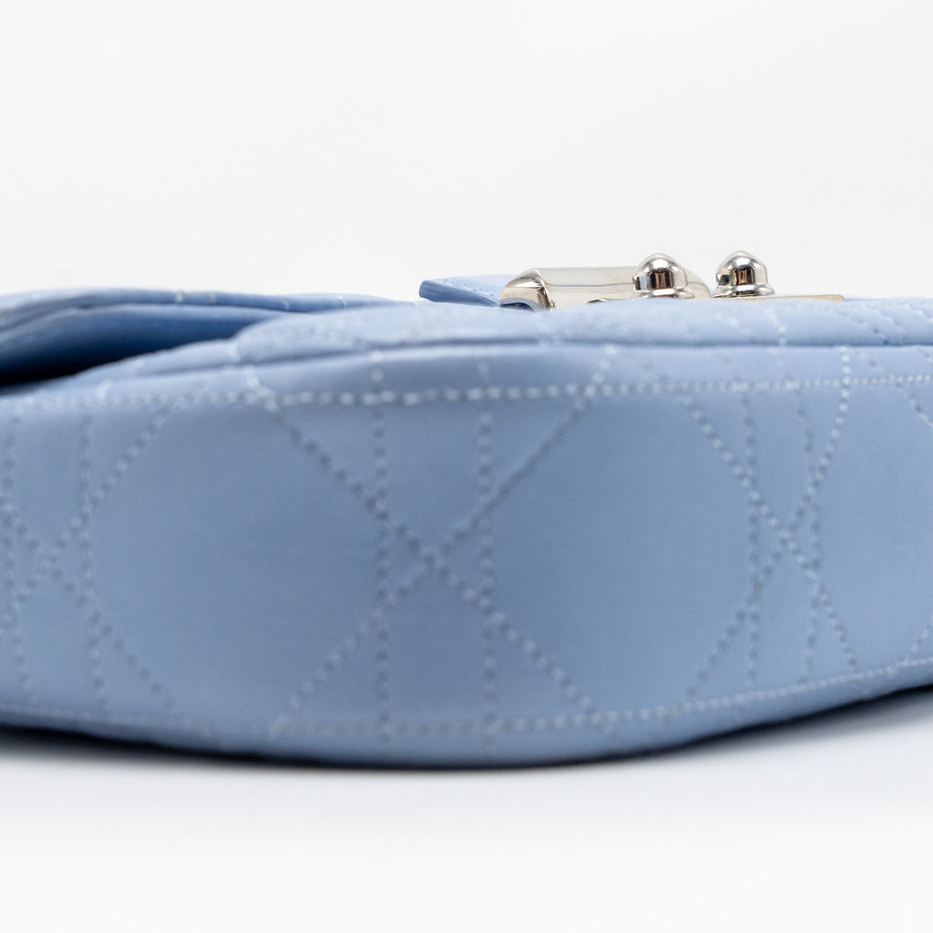 DIOR MISS DIOR CROSSBODY BAG LAMBSKIN LIGHT BLUE SHW