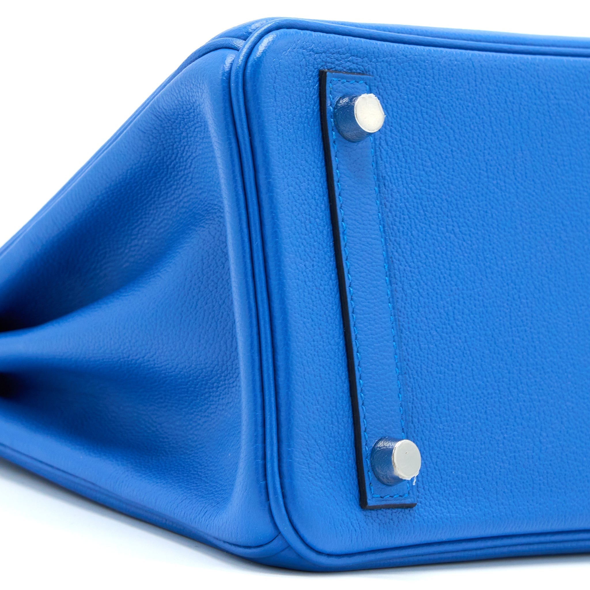 HERMES BIRKIN 25 TAURILLION NOVILLO I7 BLUE ZELLIGE SHW