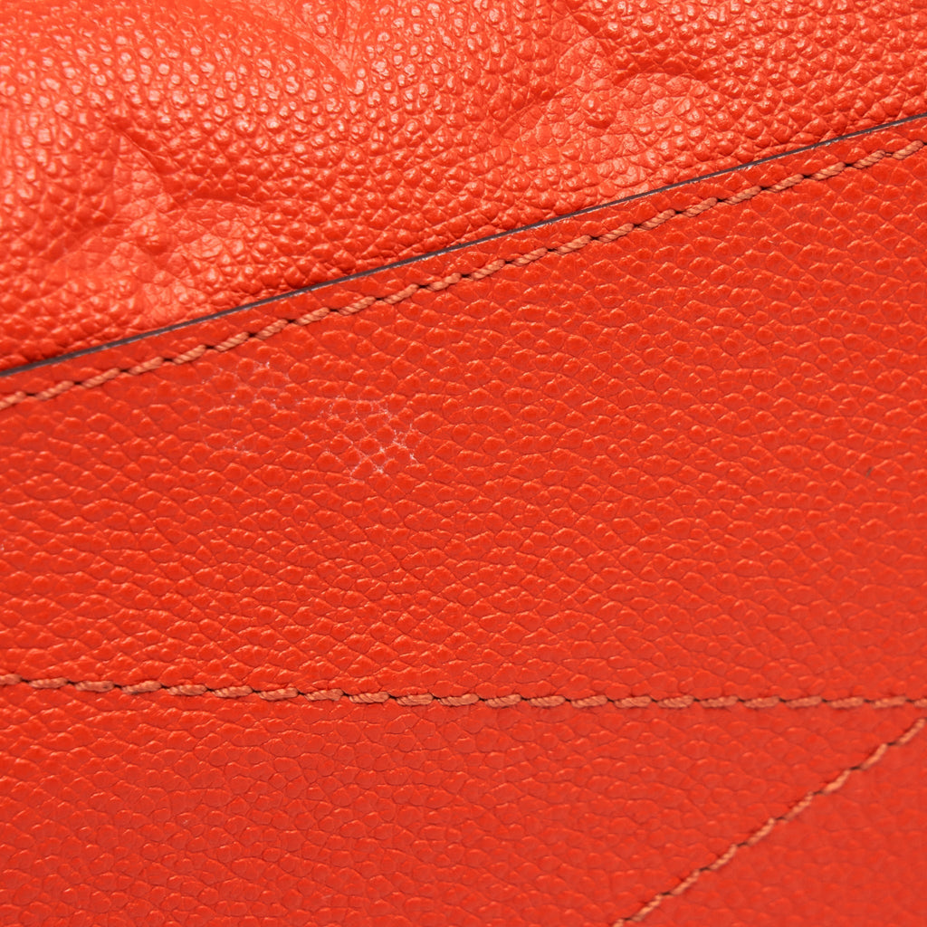 LOUIS VUITTON MONTAIGNE MM ORANGE MONOGRAM EMPREINTE YEAR 2015