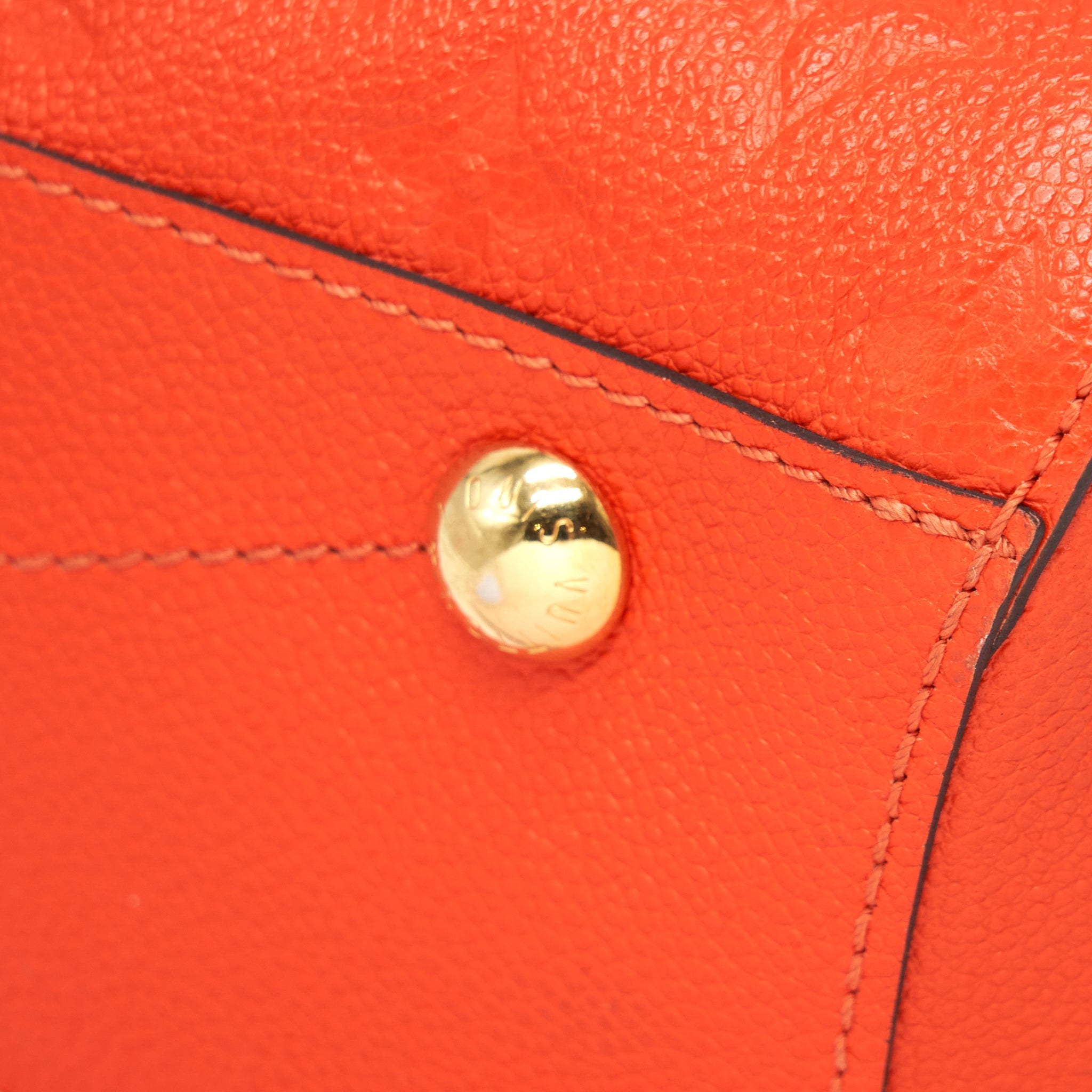 LOUIS VUITTON MONTAIGNE MM ORANGE MONOGRAM EMPREINTE YEAR 2015