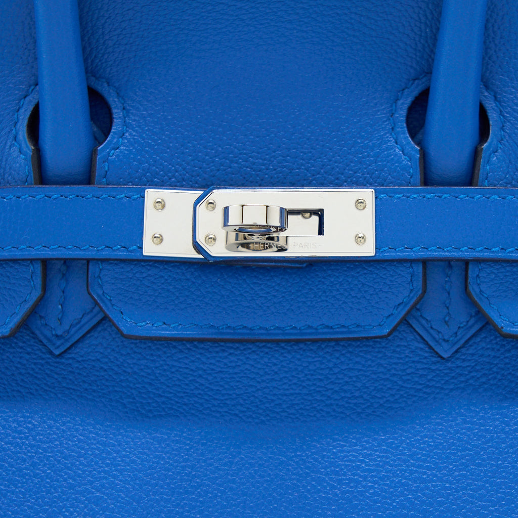HERMES BIRKIN 25 TAURILLION NOVILLO I7 BLUE ZELLIGE SHW