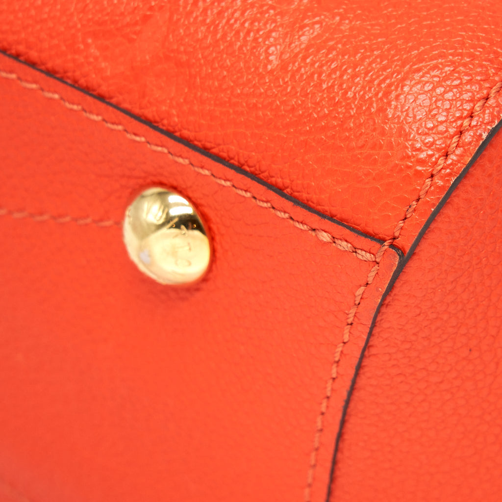 LOUIS VUITTON MONTAIGNE MM ORANGE MONOGRAM EMPREINTE YEAR 2015