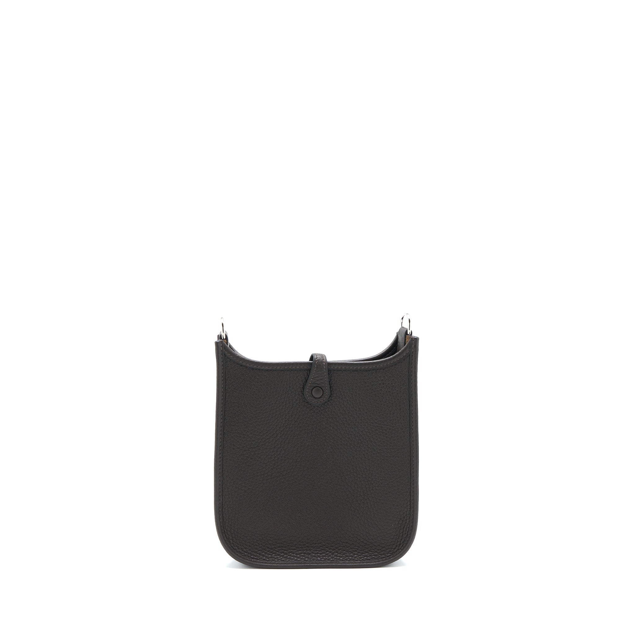 HERMES MINI EVELYN CLEMENCE EBENE/HAVANE SHW
