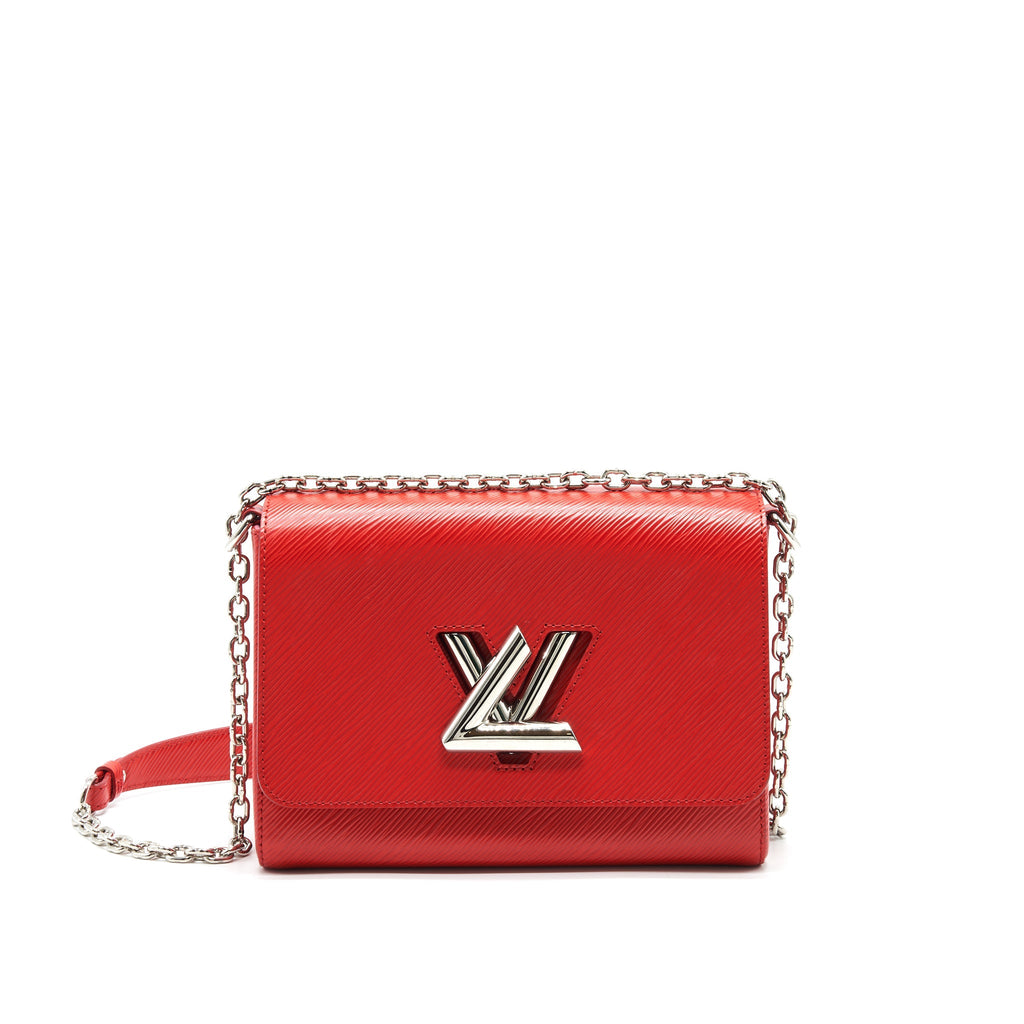 LOUIS VUITTON TWIST BAG MM RED SHW