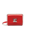 LOUIS VUITTON TWIST BAG MM RED SHW