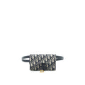 DIOR SADDLE BELT POUCH BLUE OBLIQUE JACQUARD