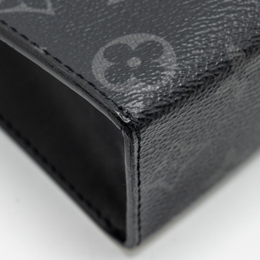 LOUIS VUITTON POCHETTE VOYAGE MONOGRAM CANVAS BLACK SHW
