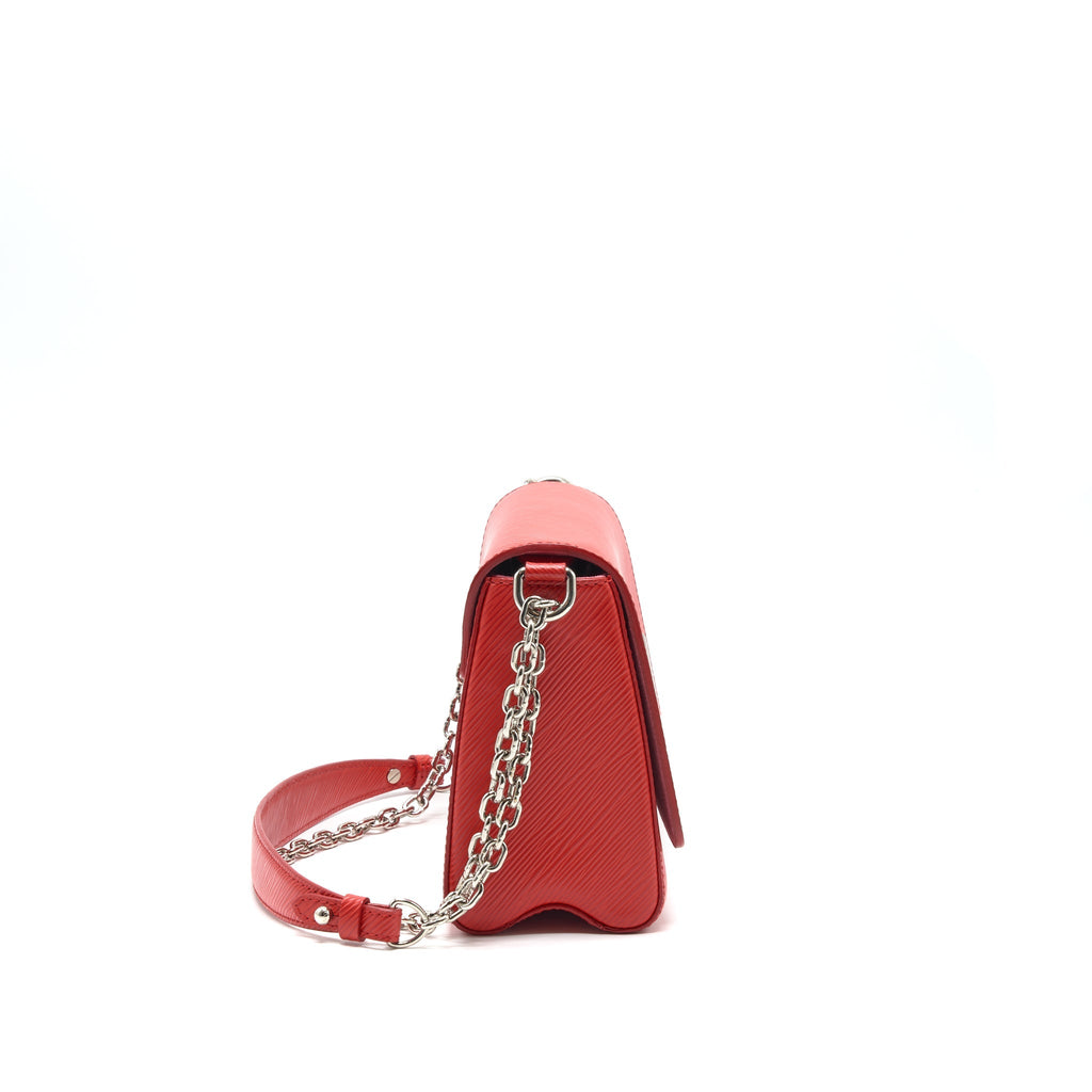 LOUIS VUITTON TWIST BAG MM RED SHW