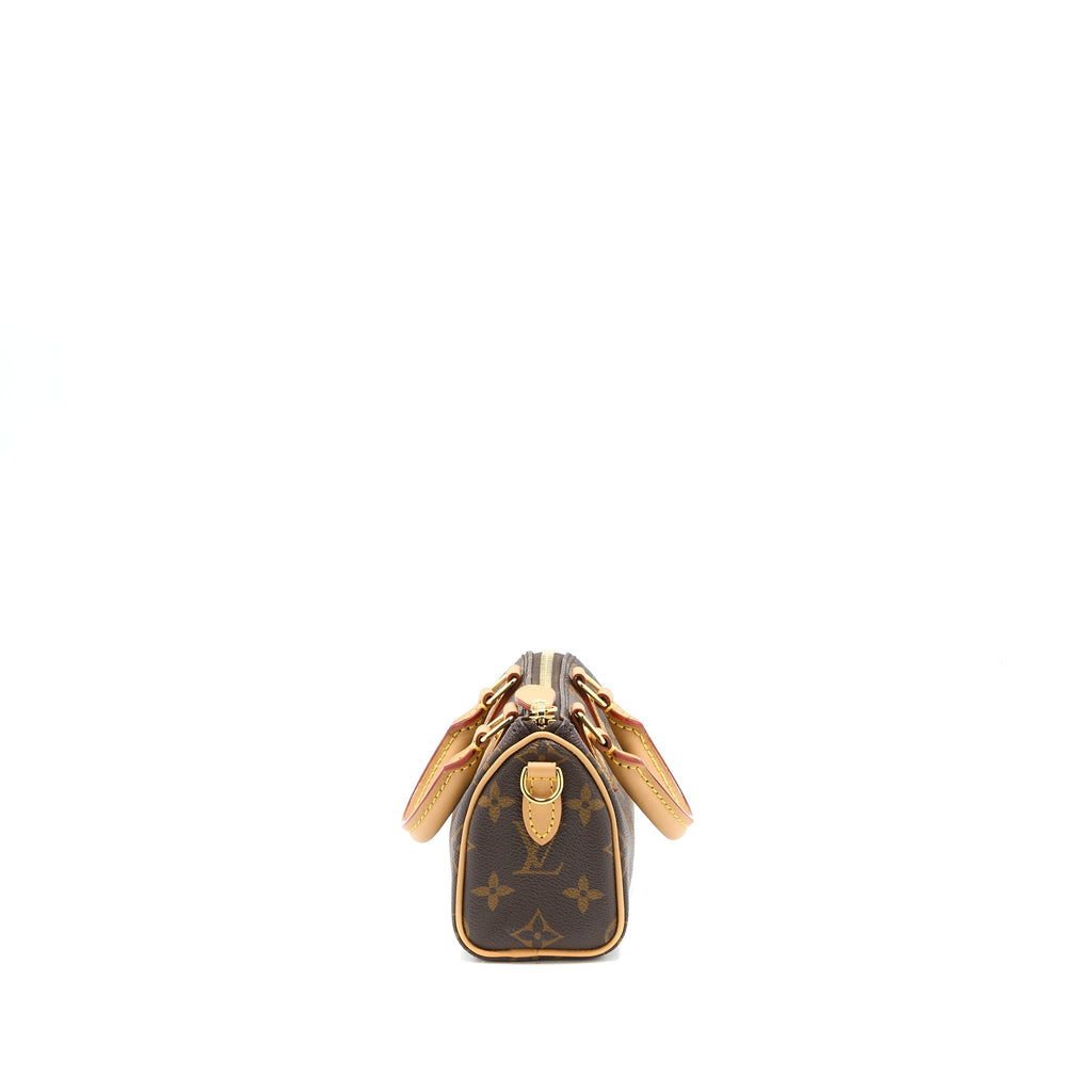 LOUIS VUITTON NANO SPEEDY MONOGRAM CANVAS GHW (NEW VERSION)