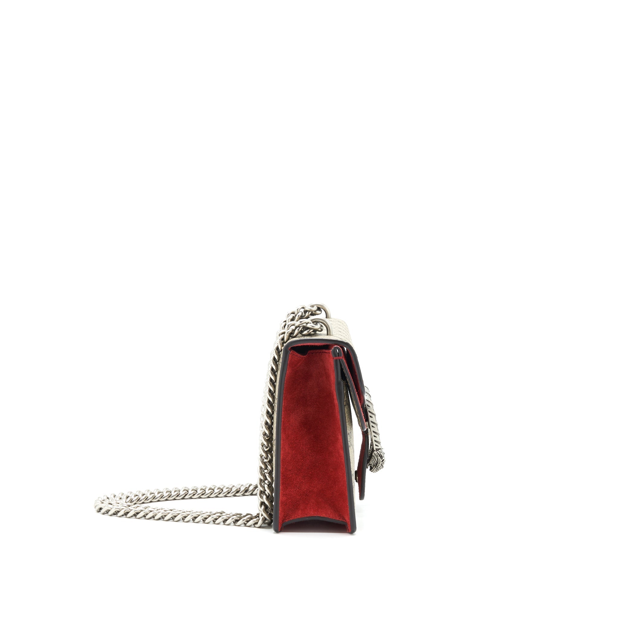 GUCCI MINI DIONYSUS RED SUEDE CROSSBODY BAG