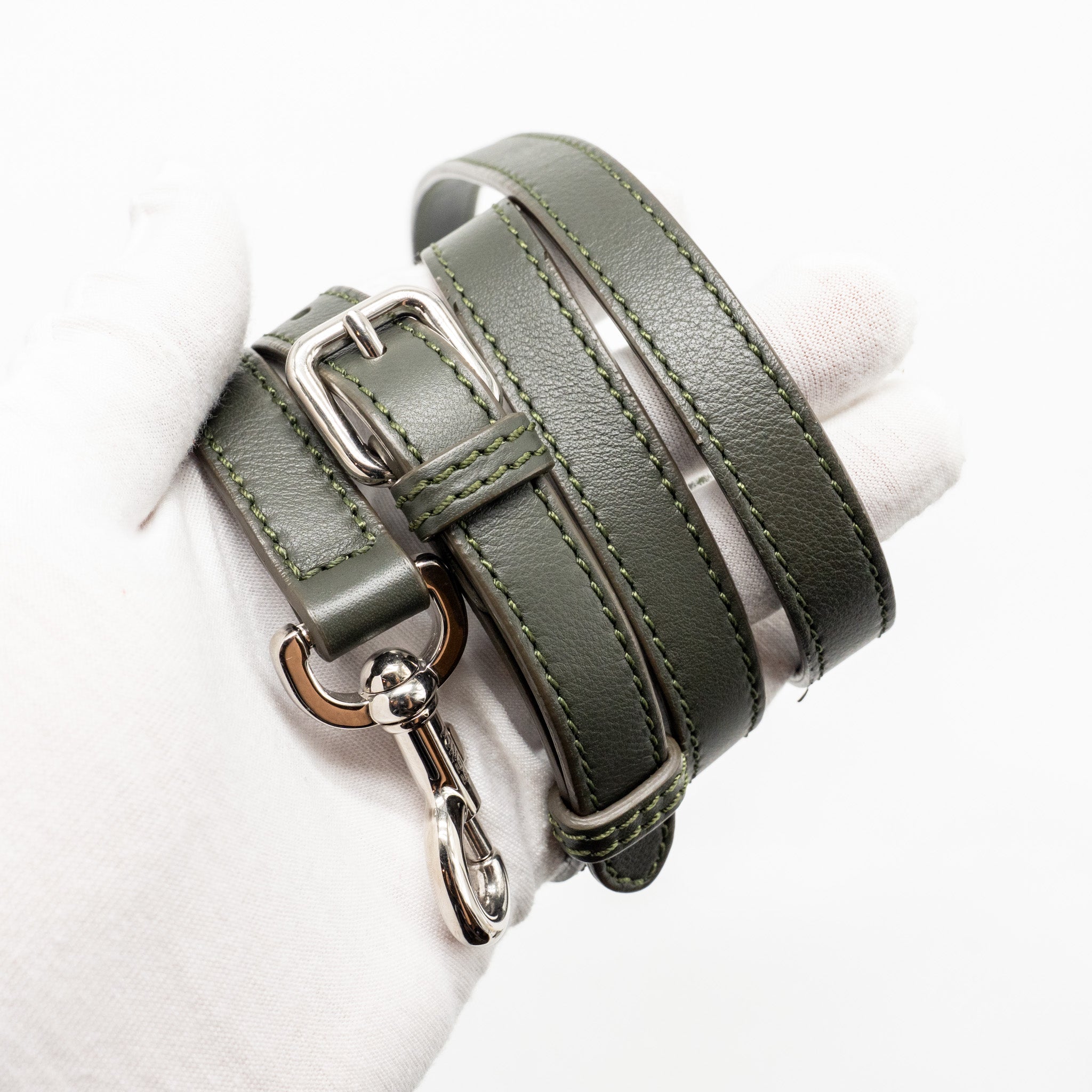 FENDI MINI 3JOURS TOTE BAG CALFSKIN DARK GREEN SHW