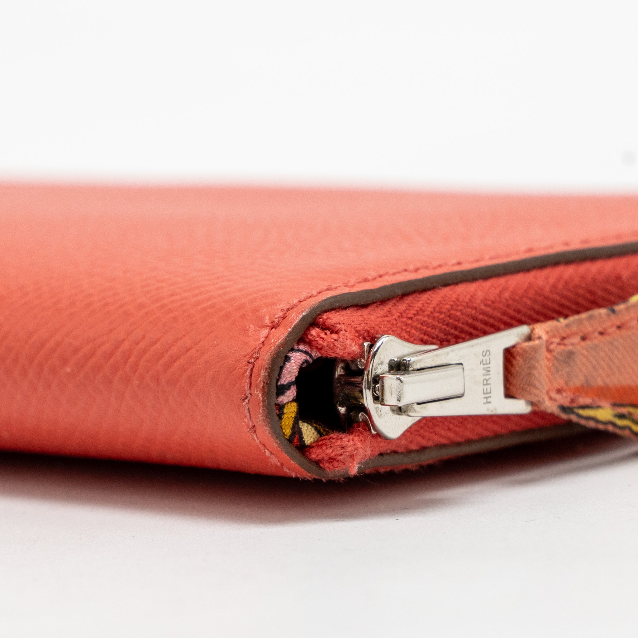 HERMES SILK IN CLASSIQUE LONG WALLET EPSOM/SILK ROSE JAIPUR SHW
