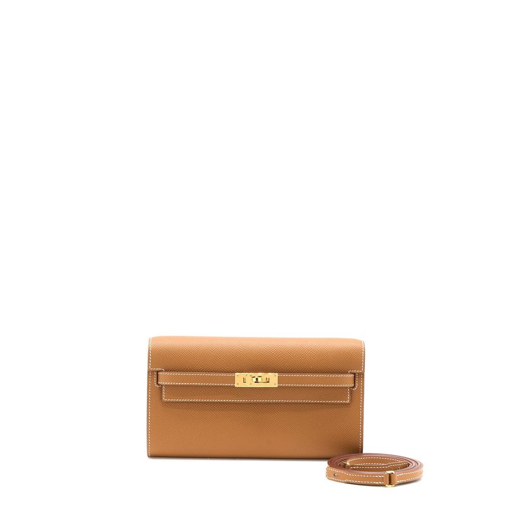 HERMES CLASSIC KELLY TO GO EPSOM GOLD GHW