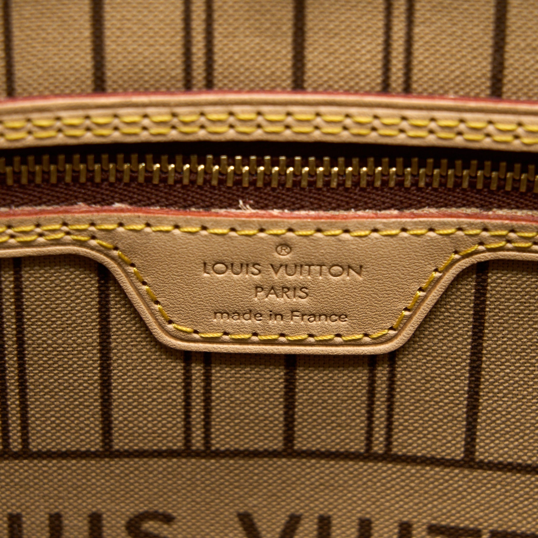 LOUIS VUITTON NEVERFULL MM MONOGRAM CANVAS BEIGE GHW (NEW VERSION)