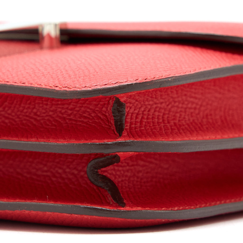 HERMES MINI CONSTANCE EPSOM S5 ROUGE TOMATE SHW