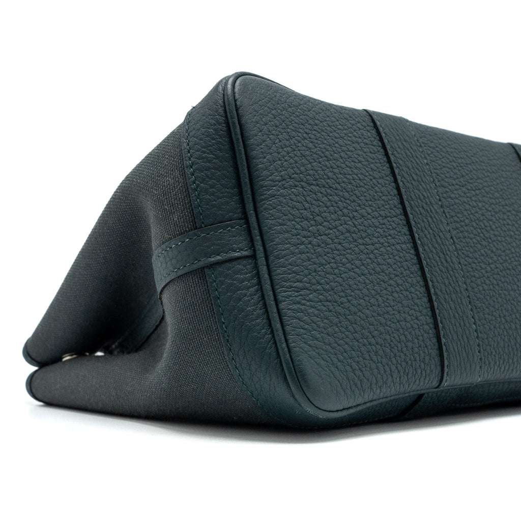 HERMES GARDEN PARTY 30 CANVAS / NEGONDA VERT ROUSSEAU / VERT CYPRES SHW