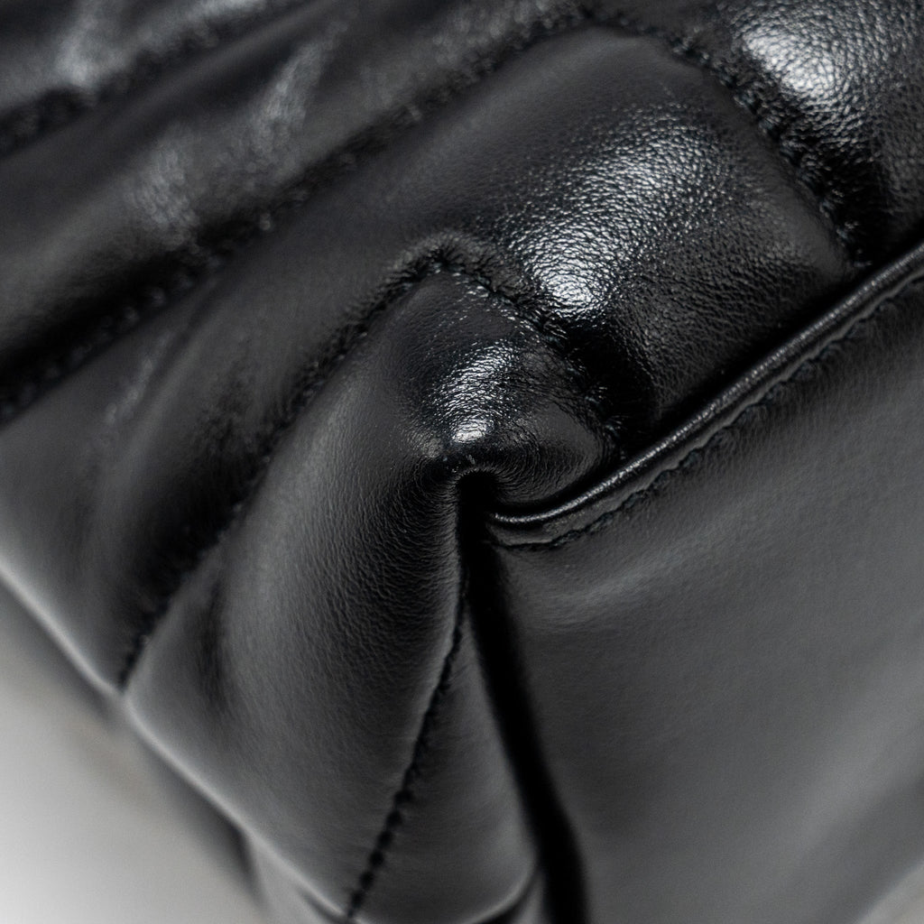SAINT LAURENT /YSL MEDIUM LOU LOU BAG CALFSKIN BLACK RUTHENIUM HARDWARE