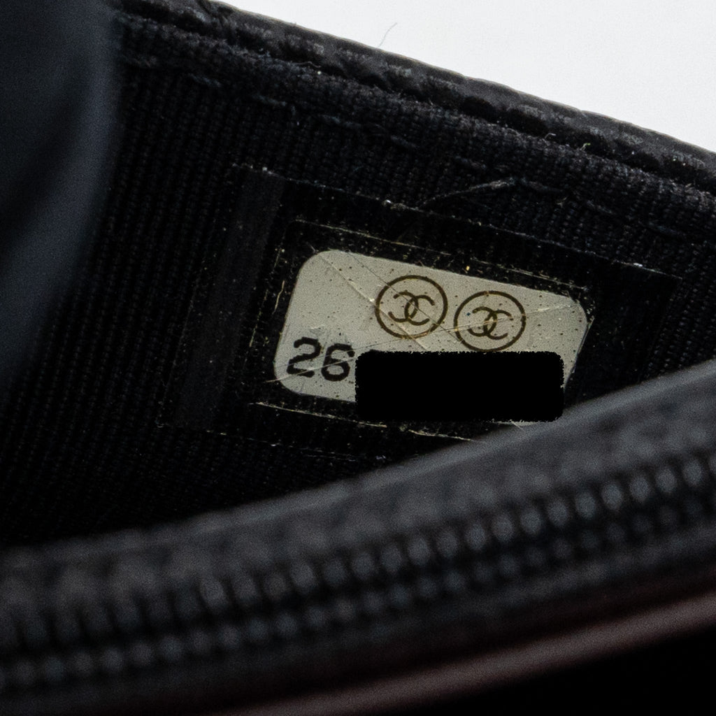 CHANEL CLASSIC WALLET ON CHAIN CAVIAR BLACK SHW